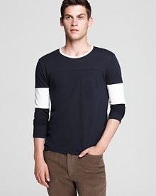 This Is Not A Polo Shirt By Band of Outsiders Long Sleeve Tee