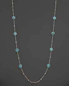 Faceted turquoise stations on a sterling silver chain. From the Rock Candy Collection by Ippolita.