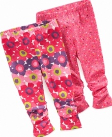 Dress her up in fashionable style in one of these super adorable leggings by First Impressions.