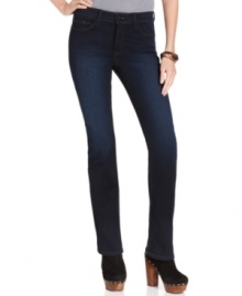 Flatter your figure in these versatile straight-leg jeans from Not Your Daughter's Jeans with a unique design to help you look your best.