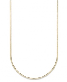 Sleek and stunning. Giani Bernini's thin snake chain necklace is set in 24k gold over sterling silver for a look that's glamorous and bold. Approximate length: 24 inches.