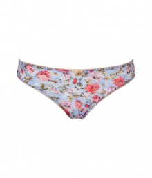 Turn up the heat with this ultra-sexy thong from D&G Dolce & Gabbana - Classic thong cut with all-over floral print, front bow with logo detail- These panties are perfect under any outfit or paired with a matching bra for stylish lounging