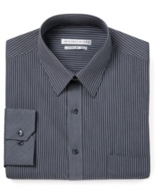 Simple stripes make a striking statement on this dress shirt from Geoffrey Beene.