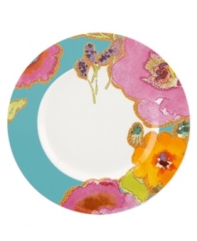 In an inspiring display of alluring watercolors, this aqua accent plate offers a bright, contemporary addition to your table. Mix and match across the Lenox Floral Fusion dinnerware collection for a stunning presentation. Qualifies for Rebate