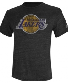 Show the LA Lakers you support them in this tee by adidas.