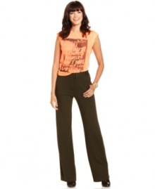 These RACHEL Rachel Roy wide-leg trousers add instant polish to day-to-night looks -- perfect for desk-to-dinner days!