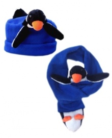 Snuggly fleece and an adorable penguin design make this Bearhands buddy hat a winter must-have.