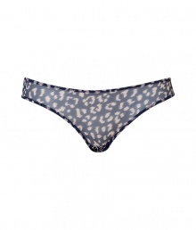 Stylish bikini briefs made ​.​.of fine, dark blue synthetic stretch - Fashionable print - Comfortable, wide hipband - Perfect, snug fit - Stylish, sexy, seductive - Fits under (almost) all outfits - Possible as a set