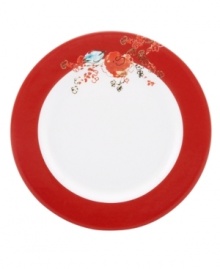 Make any meal sing with the irresistible watercolor scenes and new scarlet accents of Chirp dinnerware from Lenox Simply Fine. Fanciful birds and blooms play up bone china dessert plates designed to transition flawlessly from oven to table. Qualifies for Rebate