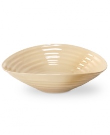 From celebrated chef and writer, Sophie Conran, comes incredibly durable dinnerware for every step of the meal, from oven to table. A ribbed texture gives this Portmeirion collection of small salad bowls the charming look of traditional hand thrown pottery. Shown in white.