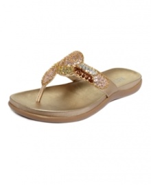 Kenneth Cole's Fab Glam thong sandals offer the kind of comfy sparkle you'll love to have in your life.