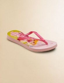 Everyone's favorite flip flops, now for your little one, gets an update with a fantastical Disney princess print and thin straps for added comfort and style.Slip-on stylePVC upperRubber soleMade in Brazil