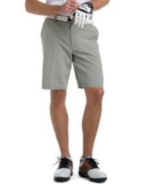 Dry good. These performance shorts from Izod have moisture-wicking properties for optimal comfort.