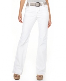 Embroidery and rhinestones put a glam spin on a springtime classic: white jeans from Style&co.!