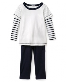 Splendid Littles Toddler Boys' Venice Thermal Twofer Shirt & Pant Set - Sizes 2T-4T