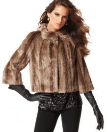 Instant panache: INC's faux fur chubby lends any ensemble an air of luxury. Pair with your favorite cocktail dress or give denim a new, more polished demeanor. (Clearance)