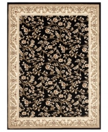 Woven of rich colored threads in a crisp vine and floral motif, the Princeton area rug lends a vintage-inspired look to your floors. Crafted for supreme durability with an ultra-soft finish.