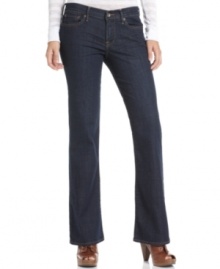 In a classic dark wash, these Lucky Brand Jeans straight-leg jeans are perfect as your denim go-to for everyday style!