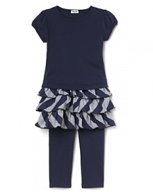 Girls just want to have fun in cute outfits like this tunic and leggings set from Splendid Littles.