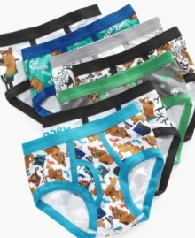 !Zoinks! He'll take Scooby Doo wherever he goes with this one week's worth of assorted underwear by Scooby Doo.