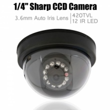 1/4 HD CCD SHARP 420TVL 12IR LED Indoor Security Camera Black. Christmas Shopping, 4% off plus free Christmas Stocking and Christmas Hat!