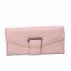 Elegant Belt Buckle Women Long Purse Wallet Pink. Christmas Shopping, 4% off plus free Christmas Stocking and Christmas Hat!