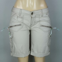 US Polo Assn Becky Twill Stretch Cargo Long Cuff Shorts