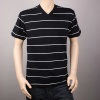 Galaxy Colan Striped V-Neck Tee