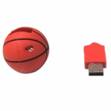 Basketball Shaped Portable 4GB USB Flash Drive. Christmas Shopping, 4% off plus free Christmas Stocking and Christmas Hat!