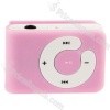 USB Rechargeable Portable Mini Slim Clip MP3 Player-Pink(2GB)