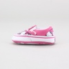 The full line-up of Hello Kitty Slip-Ons has been extended to the toddler catalogue, finding new fans in the youngest generations. This particular look boasts a colorful repeat image of the Kitty from when she was just a kitten. Imported.