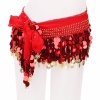 88 Gold Coins Belly Dance Hip Scarf Costume Belt Red. Christmas Shopping, 4% off plus free Christmas Stocking and Christmas Hat!