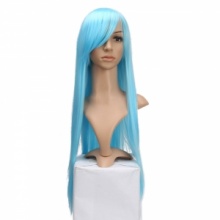 80cm Cosplay Long Straight Hair Wig Blue. Christmas Shopping, 4% off plus free Christmas Stocking and Christmas Hat!