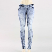 Slip into these stylish women's jeans for a style that will take you above the rest! These soft denim jeans features an acid wash design, zipper fly, single button closure, classic 5-pocket design, belt loops and skinny fit. 80% Cotton, 19% Polyester, 1% Spandex. Machine wash. Imported.