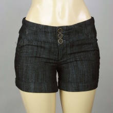 Boom Boom Denim 3 Buttton Cuff Shorts