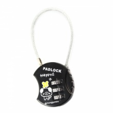 3 Digits Password Combination Copper Wire Padlock Black. Christmas Shopping, 4% off plus free Christmas Stocking and Christmas Hat!