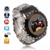 W958 Stainless Steel Quad Band FM Watch Cell Phone - 1.3 Touch Screen with Spy Camera. Christmas Shopping, 4% off plus free Christmas Stocking and Christmas Hat!