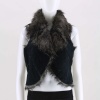 This sleeveless, faux fur lined vest heats up any outfit when layered over a thermal or sweater.