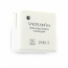 SY-380 White Square Mini Card Reader. Christmas Shopping, 4% off plus free Christmas Stocking and Christmas Hat!