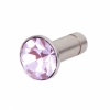 Crystal Diamond Headphone Jack Dust Plug for iPhone/iPad Light Purple. Christmas Shopping, 4% off plus free Christmas Stocking and Christmas Hat!