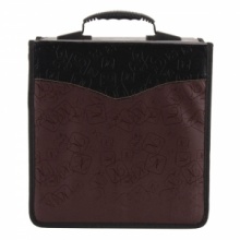 512 Disc CD DVD Leather Ostrich Pattern Storage Bag Black Brown. Christmas Shopping, 4% off plus free Christmas Stocking and Christmas Hat!