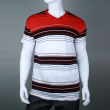 Smoke Rise Marc Two Tone Striped V Neck