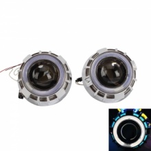 H4/H7 Two-ray Lens Angel Eye HID Xenon Car Lights White and Blue. Christmas Shopping, 4% off plus free Christmas Stocking and Christmas Hat!