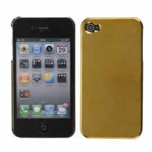 Plating Smooth Hard Case Cover for iPhone 4 Golden. Christmas Shopping, 4% off plus free Christmas Stocking and Christmas Hat!