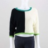 Poof High/Low  Colorblock Sweater