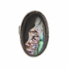 Stylish Abalone Shell Ring Size 8.75. Christmas Shopping, 4% off plus free Christmas Stocking and Christmas Hat!