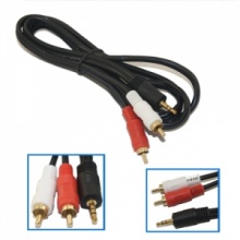 1/8 0.14 Male Mini Plug to 2-RCA Stereo Audio Cable. Christmas Shopping, 4% off plus free Christmas Stocking and Christmas Hat!