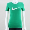 Super-soft fabric delivers premium comfort in the Nike Swoosh Crew Women's T-Shirt, a timeless symbol of sport with a bold athletic look. 100% cotton. Machine wash. Imported.