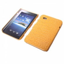 Hard Back Lagging Case for Samsung Galaxy Tab P1000 Leopard Texture Leather Yellow. Christmas Shopping, 4% off plus free Christmas Stocking and Christmas Hat!