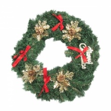 40CM Artificial Christmas Wreath  for Christmas Decoration. Christmas Shopping, 4% off plus free Christmas Stocking and Christmas Hat!